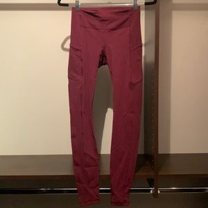 lulu align high rise leggings 28” with pockets